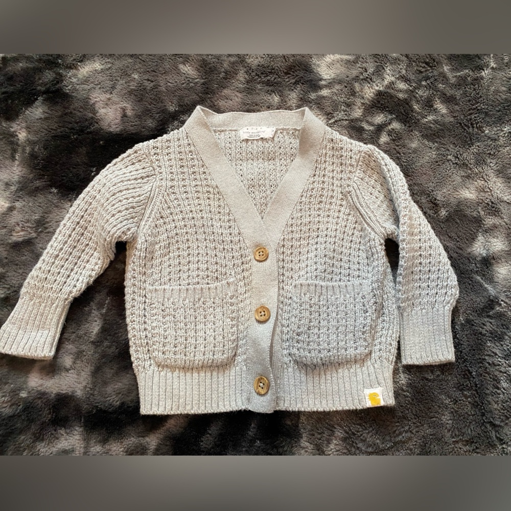 Cozy Gray Knit Cardigan